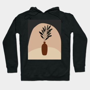 Minimal Modern  Terraccota  Pottery Abstract Shape  Design Hoodie